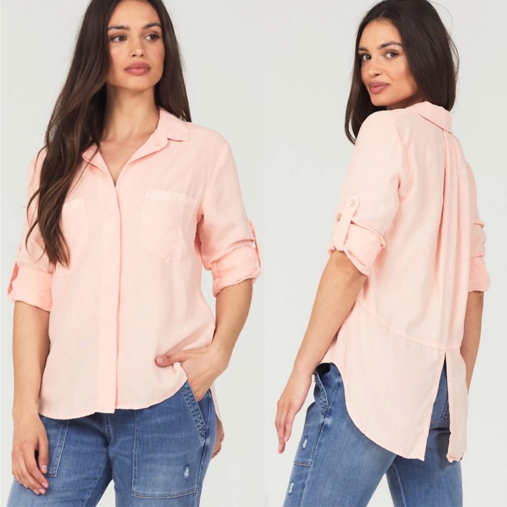 cloth & stone Pale Pink Button-Down Shirt